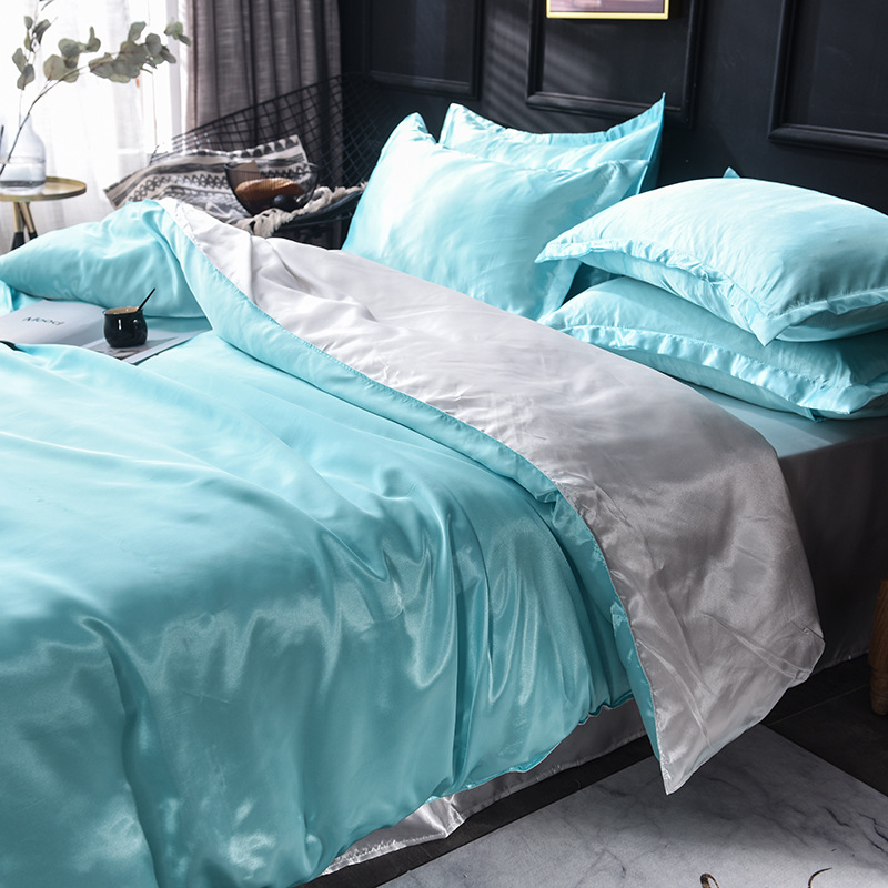 아이스 실크 워터 블루와 화이트