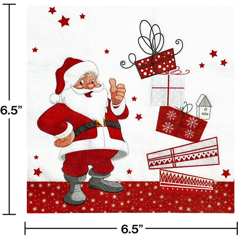 現品白地クリスマスプレゼント二層三層印刷食品級満版印刷サンタクロースプレゼントティッシュ|undefined