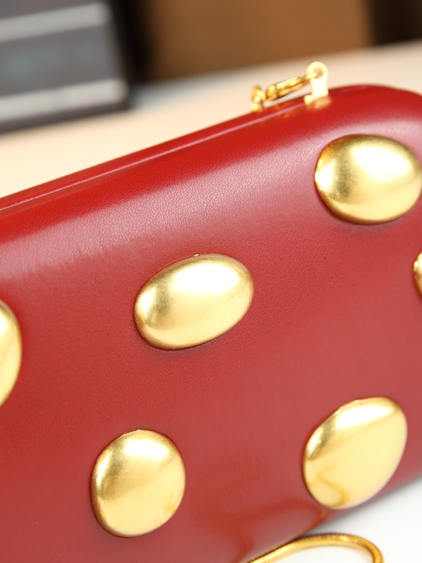 Borsa a tracolla box a pois elegante borsa minimalista per donna_voghion.com