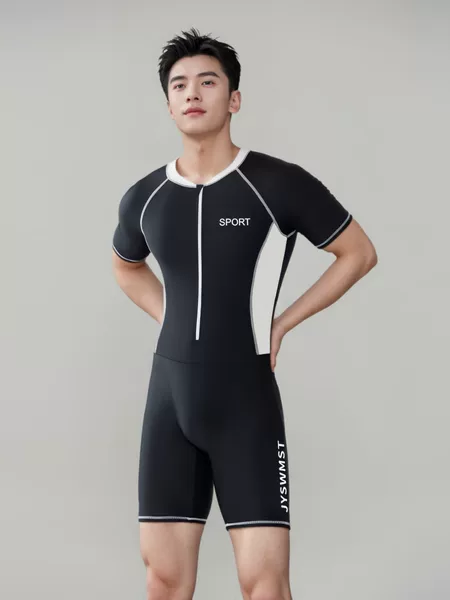 One-Piece Swimsuit for Men, Snorkeling Suit, Full-Body Sun Protection Surfing Suit, Drifting Swimsuit, Jellyfish Suit, Quick-Drying Tight-Fitting Suit