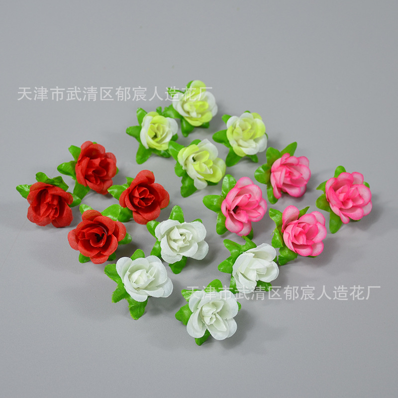 Simulation rose tea rose head flower ball DIY making flower ring…