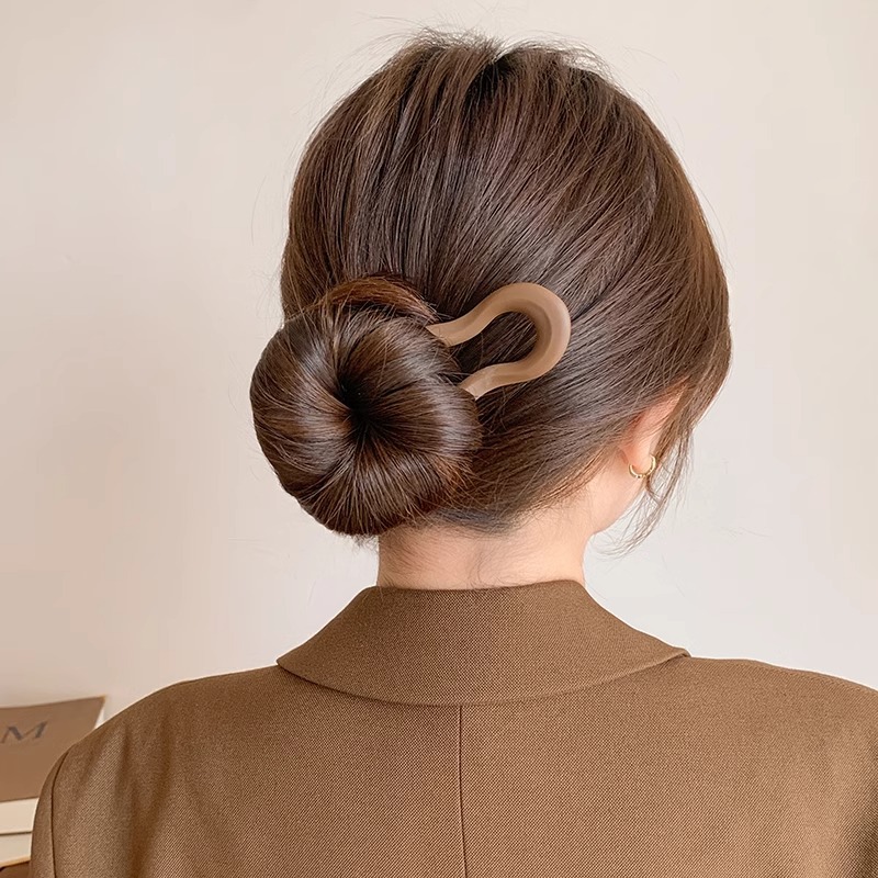 Pein nuevo estilo chino en forma de U pinzas de cabello para mujeres cabeza fijación artefacto mágico 2024 nuevo pinzas de cabello detrás de la cabeza enchufe adorno