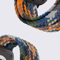 適用蘋果錶帶Ultra2迴環apple iwatch10降落傘扣編織尼龍手錶帶