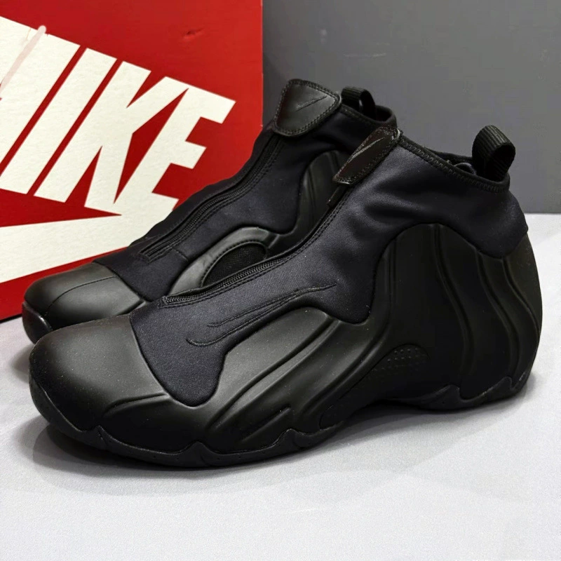 High-Quality Air Flightposite Holographic Wind One Zipper Practical Basketball Shoes Men's Cushioning Wear-Resistant Sports Shoes