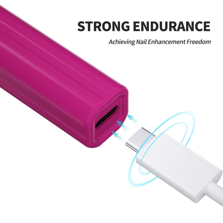 Lámpara de uñas de mano pequeña lámpara de fototerapia de uñas de almacenamiento de energía portátil pieza de uñas lámpara de hornear lámpara de fototerapia de uñas de mano