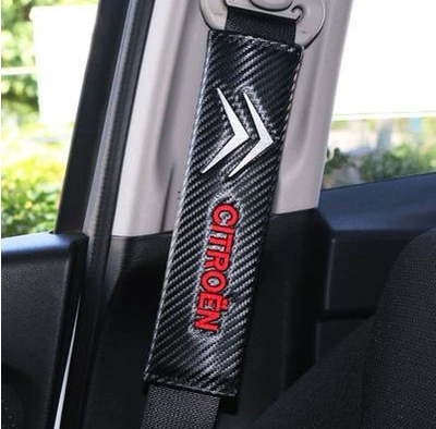 fiber shoulder pad leather carbon – Seat belt shoulder pad - citroen-carbon-fiber-pair-246cm