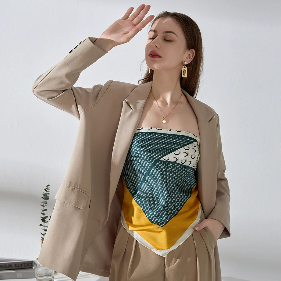Scarf, shirt, handkerchief, neckerchief for mother, high-quality style, Birthday gift