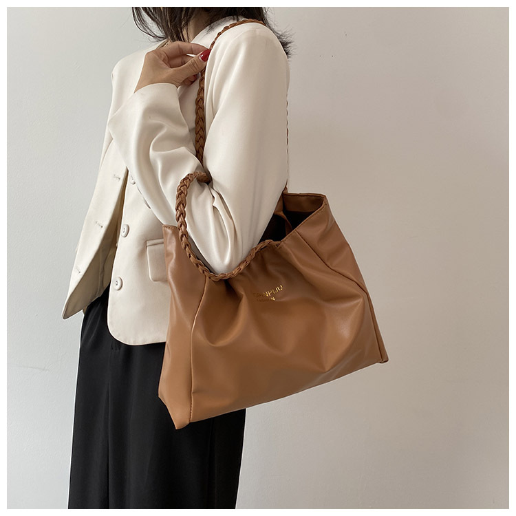 Style Classique Couleur Unie Seau Fermeture Éclair Sac À Main display picture 5