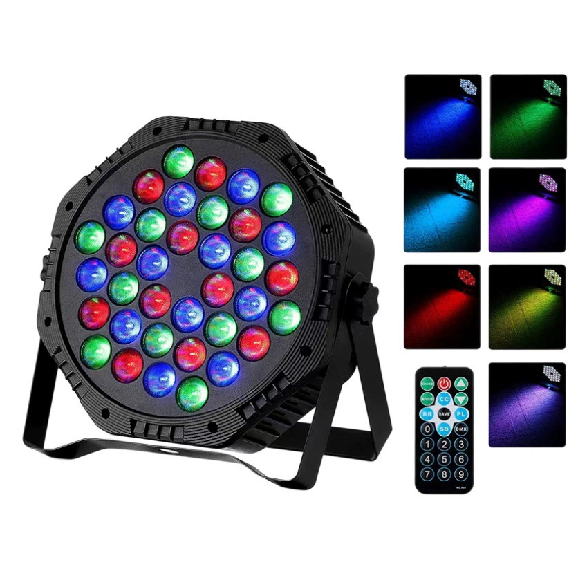 Трансграничное светодиодное сценическое освещение с голосовой активацией красочная лампа для носовых платков 36 18 Лампа для носовых платков бар для свадебных выступлений окрашивание парлинг лампа