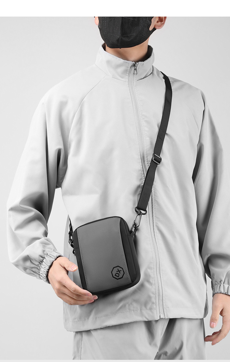 Men's crossbody bag with a high-end feel, small men's bag, travel bag, backpack, double-shoulder bag, multi-purpose men's crossbody bag undefined