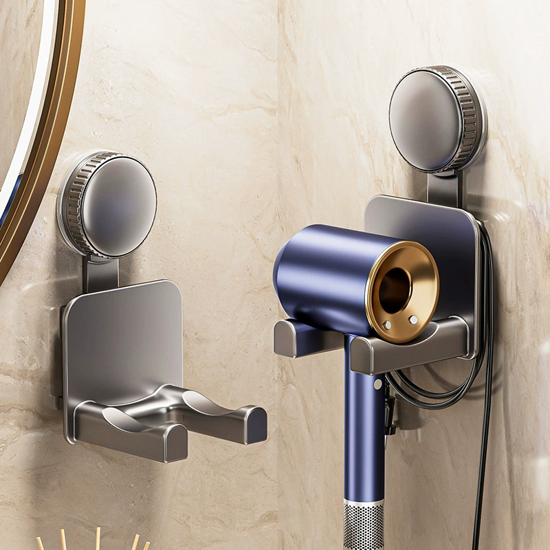 Стеллаж для хранения фена на присоске, без перфорации, для ванной комнаты, настенный подвесной кронштейн для фена, подвесной кронштейн для хранения