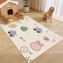 卡通宠物地垫一抹净pvc防水防尿养狗专用围栏地毯狗狗猫咪餐垫