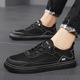 Men's Shoes Summer 2024 New Hollow Trendy Shoes Student Youth Breathable Leisure Trendy Mesh Shoes Men's Board Shoes