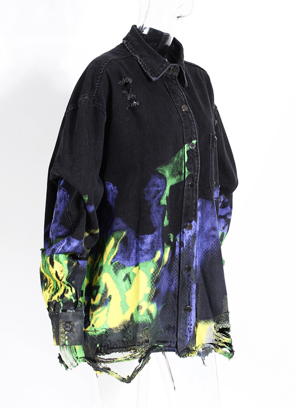 Oil Painting Print Retro Jacket 5