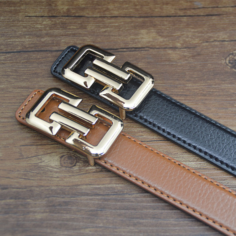 New Belt 2.5cm Black Children's Belt for Boys, Suit Belt for Girls, Medium and Large Children, Baby Belt for Dress Matching with Belt_voghion.com