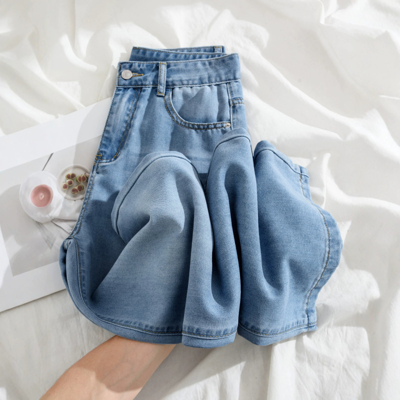 Light-Colored Straight-Leg Jeans for Women, Summer Thin Style, 2026 New High-Waisted Slimming Lyocell Ice Silk Wide-Leg Pants A5121 Light-Colored Straight-Leg Jeans for Women, Summer Thin Style, 2026 New High-Waisted Slimming Lyocell Ice Silk Wide-Leg Pants A5121