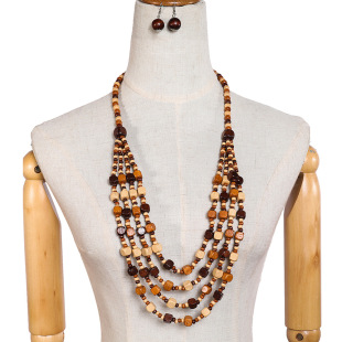 ���uͨ��Ʒľ�������bԭɫ�͹�ë��������L necklace set