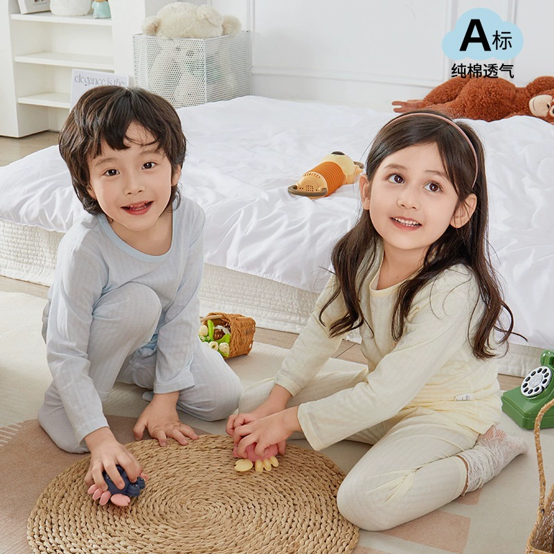 Детская пижама типа А хлопковая летняя тонкая детская одежда для кондиционирования воздуха