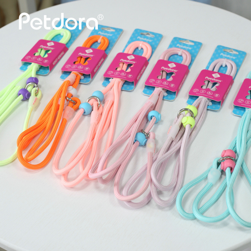 PETDORA Dog Training P Rope Integrated Luminous Dog Chain Explosion-proof Behavior Correction Out Walking Dog Leash
