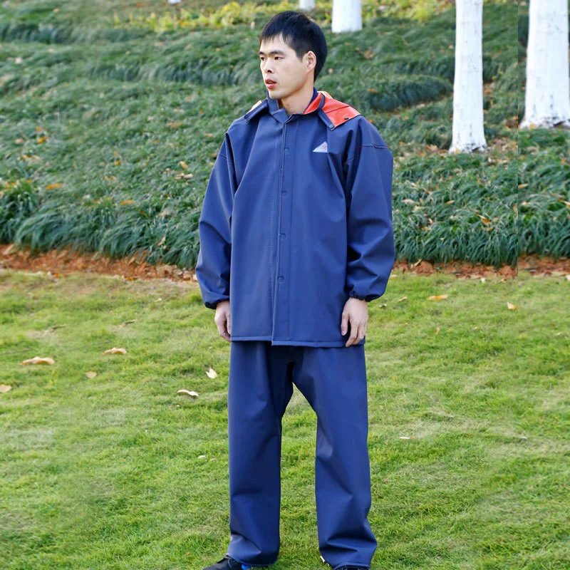 Фабрика прямых продаж ПВХ утолщенный и эластичный набор плащ с капюшоном