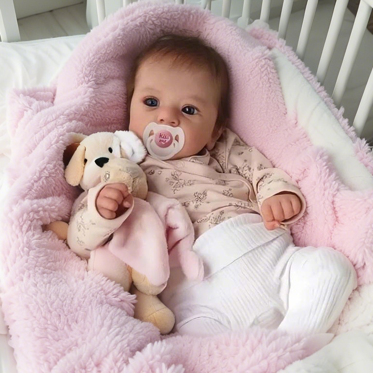 Cross-Border Realistic Baby Doll with Hand-Painted 3D Skin, Full Silicone Limbs, Soft Fabric Body Reborn Doll Cross-Border Realistic Baby Doll with Hand-Painted 3D Skin, Full Silicone Limbs, Soft Fabric Body Reborn Doll