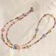 Lanyard Girl Long Colorful Tulip Flower Beads Mobile Phone Beaded Bag Chain Pendant Hanging Chain