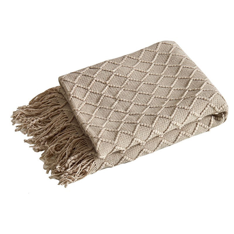 Mantras de diamante de lujo ligero simple invierno grueso cuatro estaciones mantas de oficina general siesta mantas mantas sofá mantas