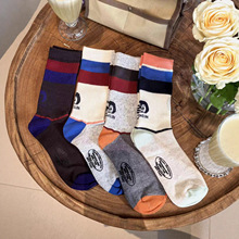 SD 25新款DD同款儿童亲子秋冬配色松紧口企鹅中高筒袜四色入