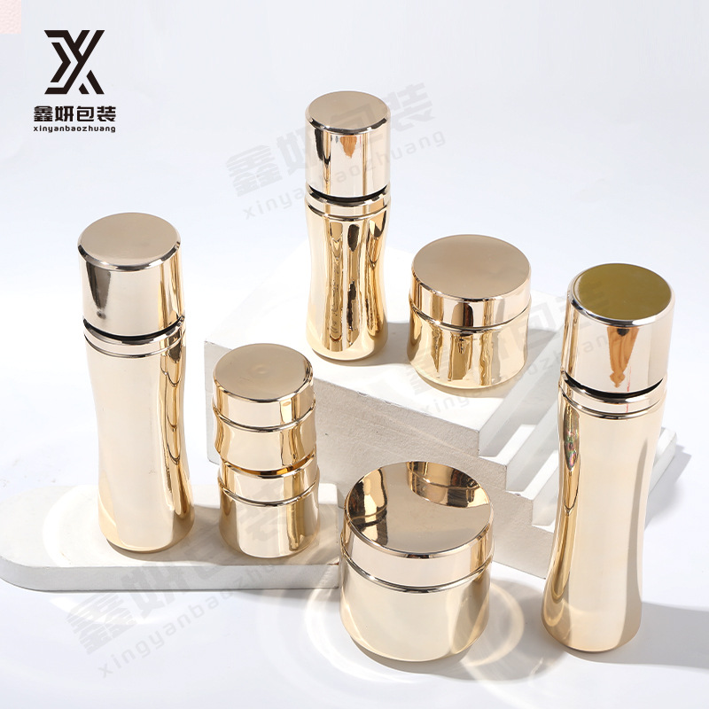 现货护肤品套装玻璃瓶小蛮腰玻璃瓶膏霜120ml乳液瓶