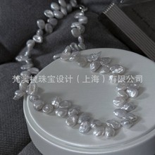 keshi 珍珠项链 S925银 时尚新款爆款 珍珠饰品 源头批发
