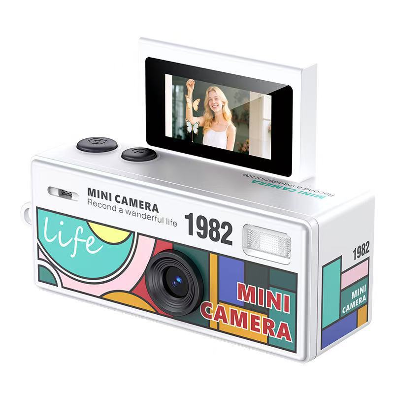Pantalla flip transfronteriza mini cámara de pulgar fiesta estudiantil pequeña cámara deportiva de bolsillo para niños fotos y videos