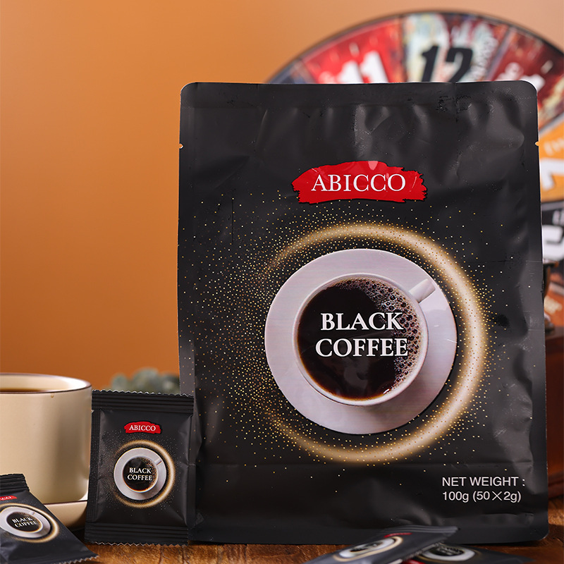 Malaysian Original Imported Aibike Instant Portable Individual-Packaged Black Coffee for Office Use 100g Malaysian Original Imported Aibike Instant Portable Individual-Packaged Black Coffee for Office Use 100g