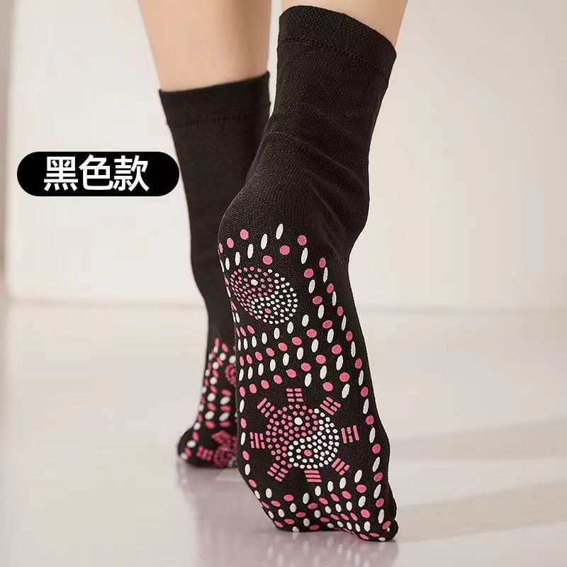 Calcetines de masaje para media pantorrilla de invierno, cómodos, elásticos, transpirables, autocalentables, cálidos, disponibles en paquetes de tres o cinco pares, suministro para exportación.