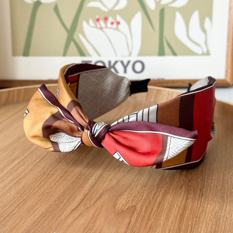 257g Weight Hair Band Hair Accessories Type 1 Piece Quantity Holiday, Daily Occasion Color Block Pattern Women's Gender Handmade Design Simple Style, Classic Style Style Women's Simple Style Classic Style Color Block Cloth Handmade Hair Band 13