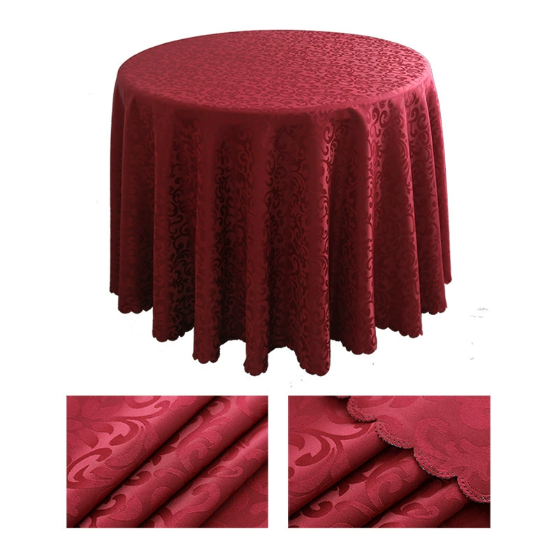 Foreign trade European -style wear -resistant high -temperature table cloth hotel anti -slip wedding banquet house cloth tither round tablecloth