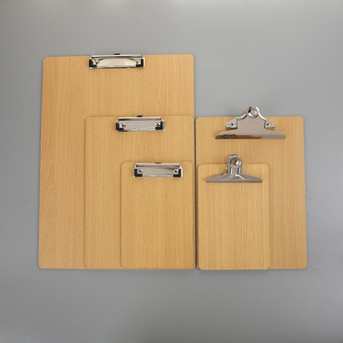 Clip de tablero de madera A4 Clip de tablero de almohadilla de escritura Clip de menú A5 32K Carpeta de almohadilla gruesa Clip de mariposa de escritura al por mayor