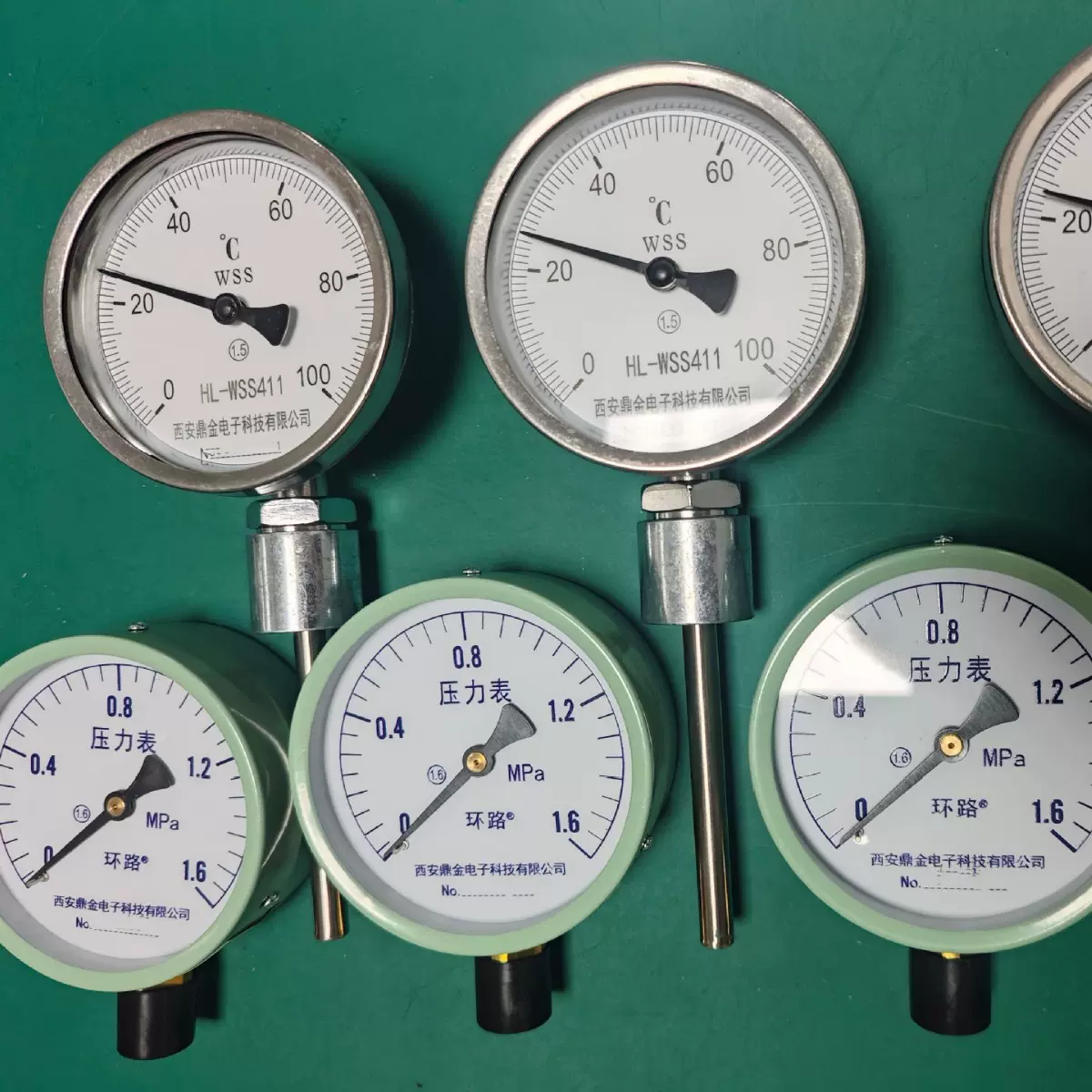 西安指针不锈钢耐震隔膜压力表法兰螺纹式连接膜片指针压力表