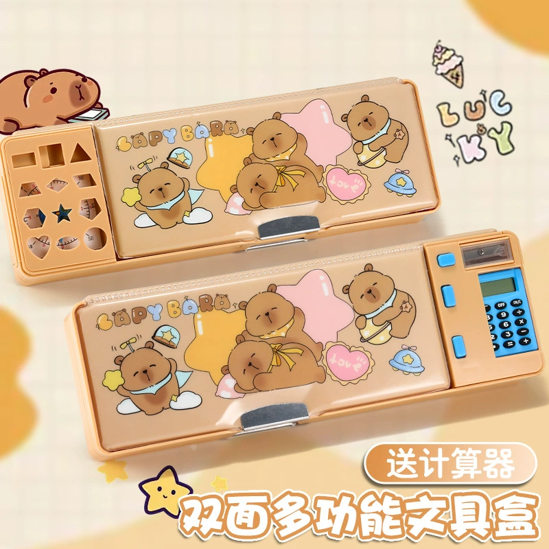 (Cross-border trading), double-sided capacious universal handheld pencil case