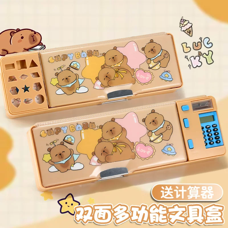 (Cross-border trading), double-sided capacious universal handheld pencil case