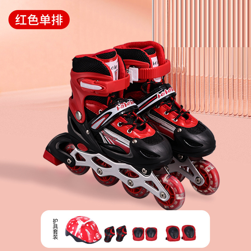 Juego completo profesional de patines en línea para niños transfronterizos patines para principiantes para hombres y mujeres patines para adultos individuales al por mayor
