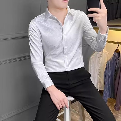 Men's Long Sleeve Spring and Autumn  New Trend Brand Casual Streetwear Cool Shirts