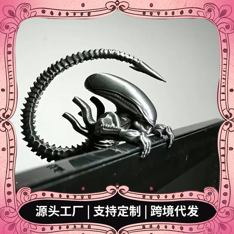 Cross-Border Popular 3D-Printed Alien Figurine That Can Be Hung on a Display Screen, Decorative Sculpture, Holiday Gift Cross-Border Popular 3D-Printed Alien Figurine That Can Be Hung on a Display Screen, Decorative Sculpture, Holiday Gift