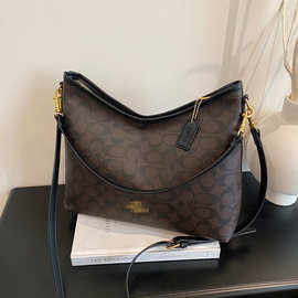 蔻家2025爆款Laurela流浪包老花复古时尚百搭单肩斜挎腋下手提包