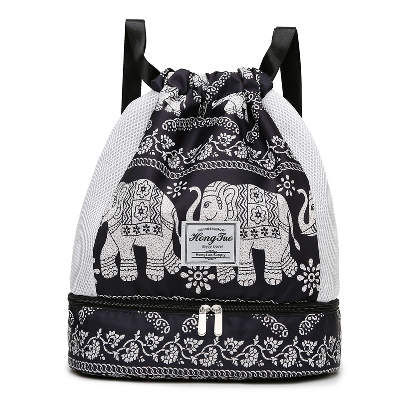 검은 코끼리 패턴 무작위 절단 마음 주의