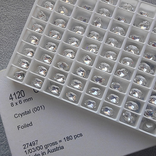 Swarovski Genuine 4120 Oval Pointed Bottom 8X6Mm Pigeon Egg Yolk Narcissus Fantasy Fancy Stone Earrings Jewelry Diamond