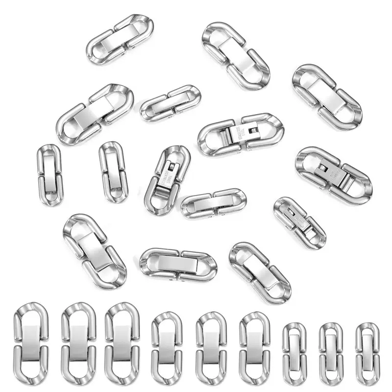 不锈钢U型扣DIY手工饰品扣古巴链条珠宝扣简约饰品配件链条连接扣