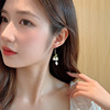 Accessory, South Korean white goods, brand elegant earrings, orchid, flowered, wholesale