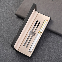 商務寶珠筆禮品套裝印刷logo 禮盒裝金屬筆送領導 金屬簽字筆盒裝