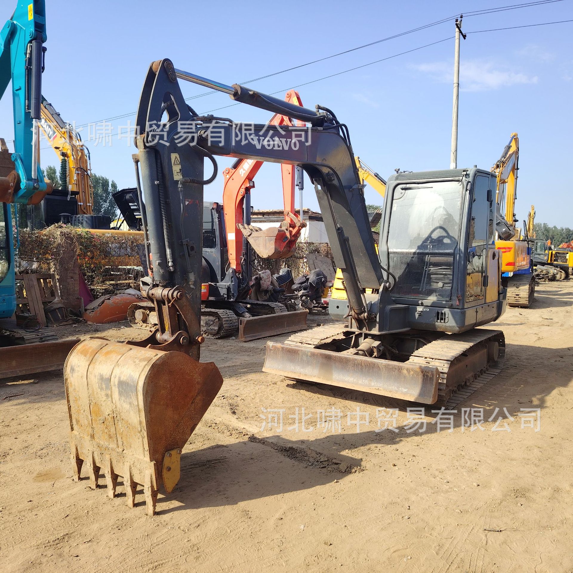 原厂挖掘机原装沃尔沃EC60C九五成新6吨挖土机工厂直供外贸出口