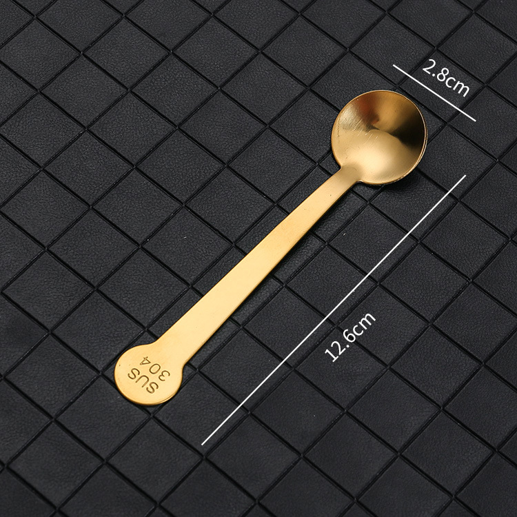 Rund kaffeske i rustfrit stål til desserter og is_voghion.com